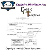 1962-1965 Chevrolet Chevy II Antenna Template Kit