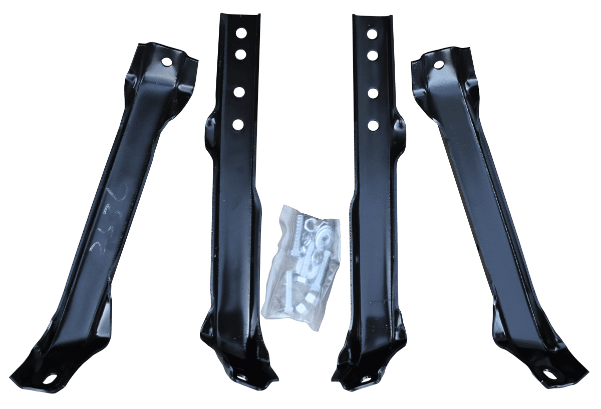 1963-1966 Chevy/GMC Pickup Rear Bumper Brackets (Stepside)-DYN1109L