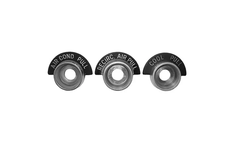 1964-1966 Chevrolet Pickup Truck Air Conditioning Control Bezels