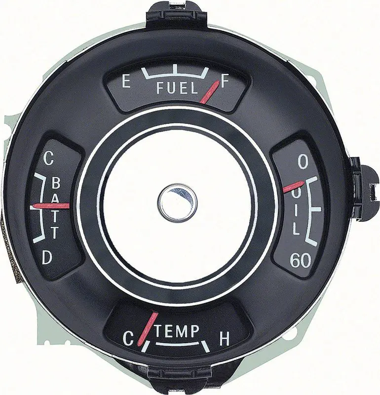 1965 Chevrolet Nova|Chevy II Instrument Gauge Cluster 4 Gauge-OERK-2196565