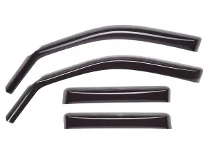 2015-2023 Ford F-150| F-250 Super Duty| F-350 Super Duty WeatherTech Front and Rear Side Window Deflectors-Dark Tint-82765IM-WT