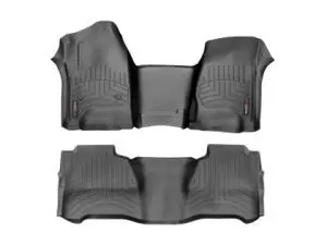 2017-2019 Ford Explorer WeatherTech Front and Rear Floorliners-Black-449811-443592-WT