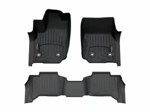 2025 Kia K4 WeatherTech Front and Rear Floorliners-Black-441909-1-2-WT