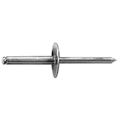 3/16" Aluminum Rivet Large Flange Grip to 13/16" - PK 25-WF53294