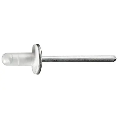 Aluminum Rivet Large Flange w/Seal 3/16 (5mm) Hole - PK 10-WF55623