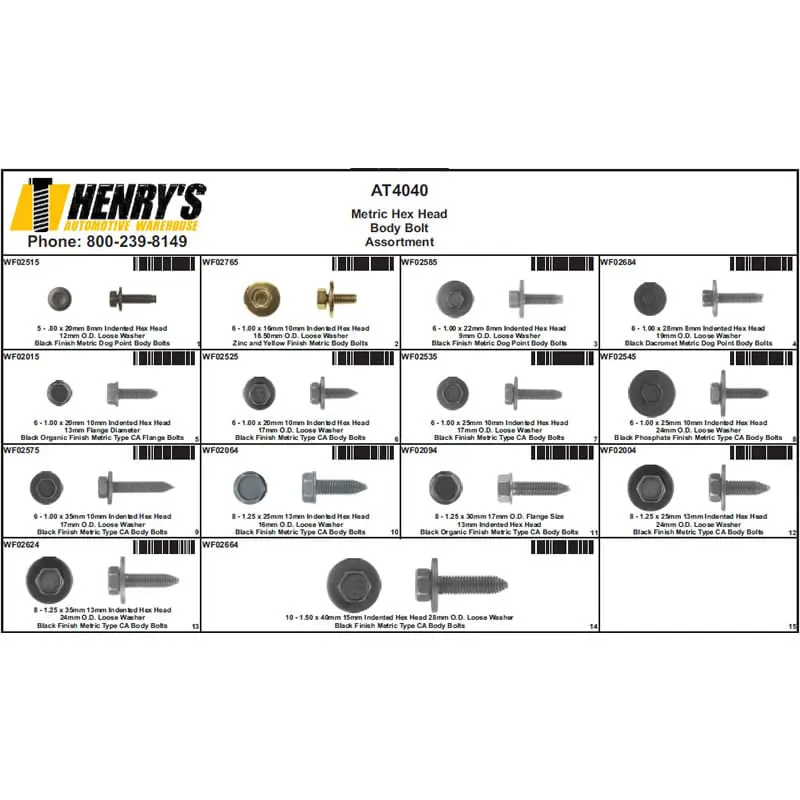 Hex Head Body Bolt Assortment-AT4040