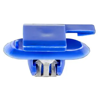 Moulding Clip w/Metal BLUE  10mm Stem - PK 10-WF29133