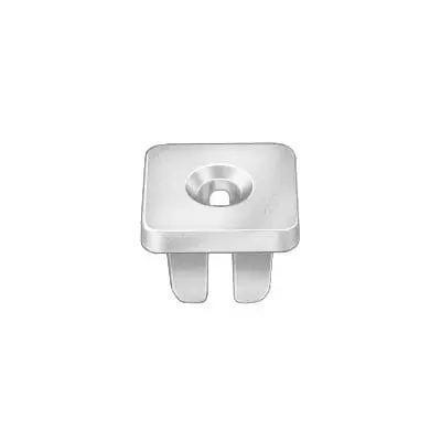Nylon Nut #10 Screw Hole 8.5mm Square - PK 25-WF34534
