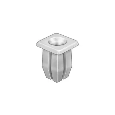 Nylon Nut #8-10 Screw Hole 1/4" Square - PK 50-WF34175