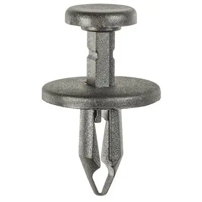 Push Pin Rivet 7mm Hole-25mm Washer 17mm Stem Black-WF46750-P