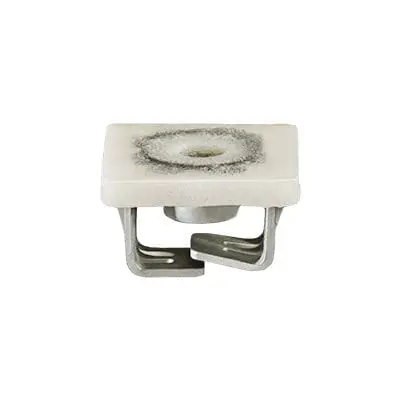 Retainer Metal Nut 13x13mm Plastic Head for 6-1.0mm Screw - PK 10-WF36543