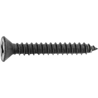 Screw Phillips Flat Head Black #8 x 1" - PK 100-WF66286