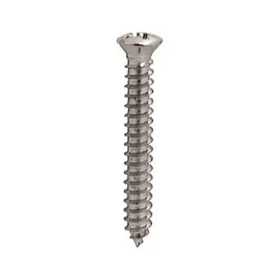 Screw Phillips Pan Head Oval Chrome Pltd #8 x 1-1/4"(#6Hd) - PK 50-WF63565