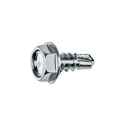 Tap Screw Hex Washer Teks Point Zinc Plated #10x1/2"-WF73090-P