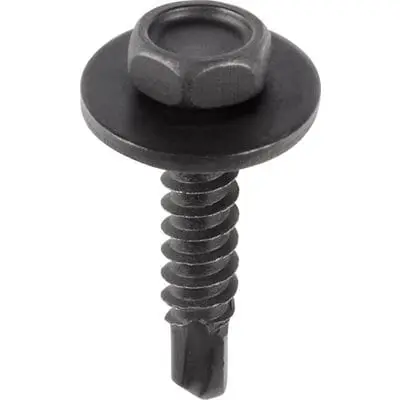 Tap Screw Loose 12mm Washer Teks Point Black 4.2x20-7Hex-WF73930-P