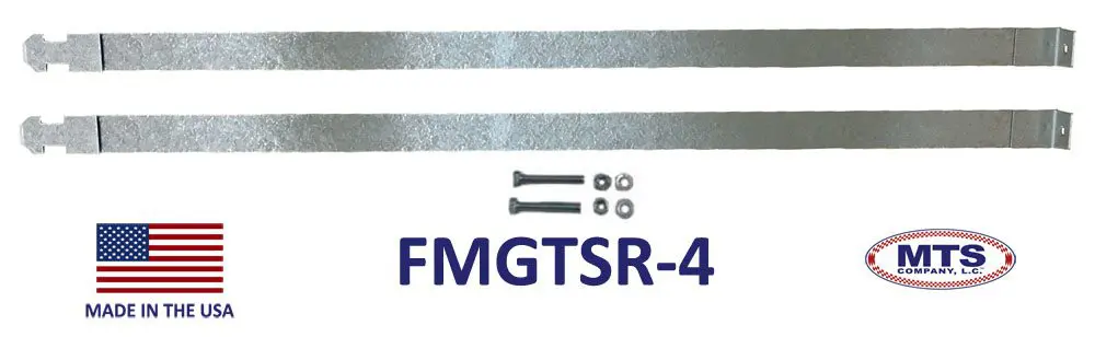 2000-2010 Ford F350-F550 Super Duty "Diesel Only" 40 Gal Rear Fuel Tank Top Straps w/Bolts/Lock Washers and Nuts-fmgtsr-4