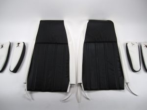 1981-1991 Chevy / GMC Suburban and Blazer High Back Bucket Seat Cover kit with 2 Armrests, Closed Back