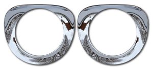 1955-1957 Chevy/GMC Pickup Headlight Bezel Set (Chrome, w/ Seals)-0847-055