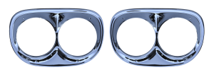1958-1959 CHEVY/GMC PICKUP HEAD LIGHT BEZEL SET (CHROME)-0847-056