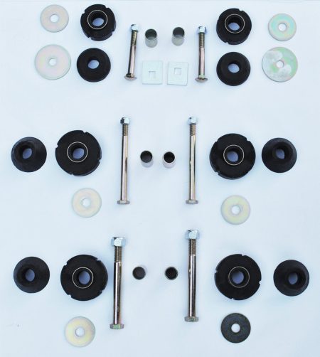 1969-1972 Chevrolet|GMC Pickup 2wd, Cab/Radiator Support Mount 40 pcs Kit w/Bushings, Washers, Bolts and Spacers-0849-305