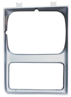 1985-1988 Chevrolet Pickup Headlight Bezel for Single Headlight, Silver, Passenger Side-0851-054