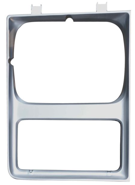 1985-1988 Chevrolet Pickup Headlight Bezel for Single Headlight, Silver, Passenger Side-0851-054