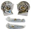 1962-1972 GM High and Low Note Horn with Mounting Brackets, Chrome