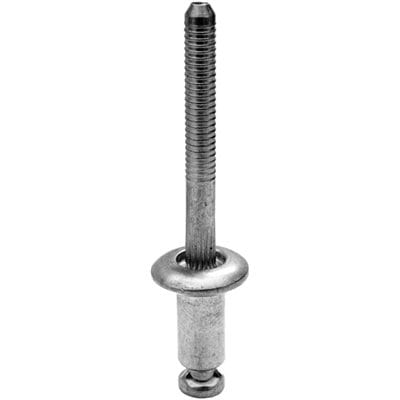 1/4" Aluminum Rivet 1/2" Flange Black Grip to 3/16"-WF55160-P