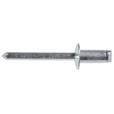 1/4" Steel Rivet 1/2" Flange Grip to 1/8" - PK 25-WF50284