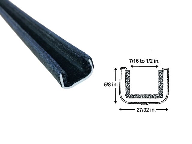 1950-1963 Chevrolet|GMC Pickup Flexible window channel-MMPWC18-60