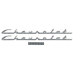 1955-1956 Chevrolet 150|210 Script Emblem-DYNEM4000