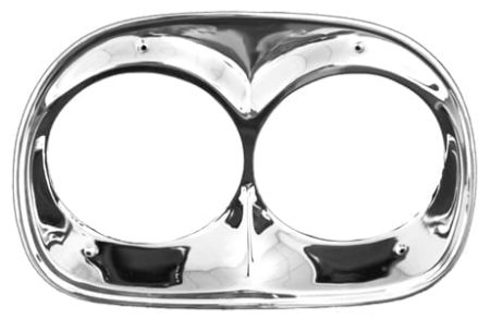 1958-1959 Chevy/GMC Pickup Head Light Bezel Set (Chrome)-DYN1115E