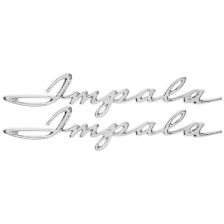 1962 Chevy Impala Emblem Rear Quarter Script