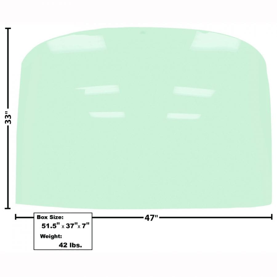 1964-1966 Ford Mustang Rear Window Glass Fastback Tinted