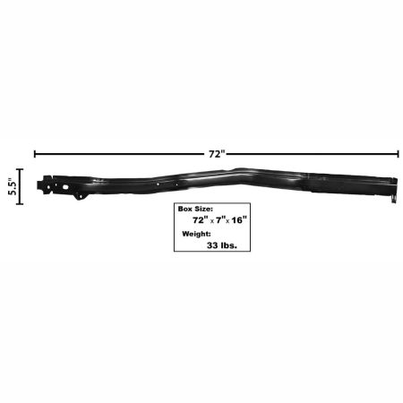 1968-1972 Chevy Nova Frame Rail Assembly Rear Driver Side (LH)