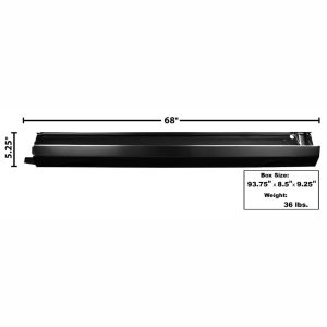 1968-1979 Chevy Nova Rocker Panel Outer Passenger Side (RH)