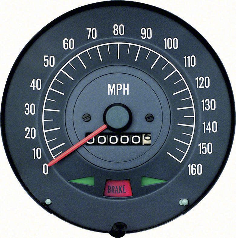 1968 Pontiac Firebird Speedometer 160 MPH for models w/Gauges-OERK-6481933