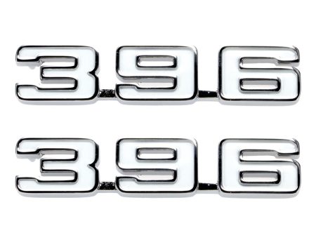 1969 Chevrolet Camaro Fender Emblems 396