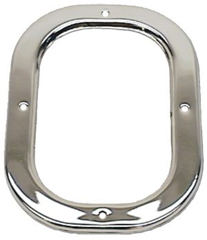 1969 Chevrolet Camaro Shift Boot Retainer Chrome w/o Console-CHQW-156A