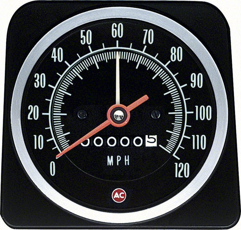 1969 Chevrolet Camaro Speedometer 120 MPH w/Speed Warning-OERK-6482888