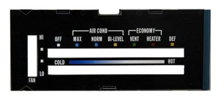 1976-1979 Chevrolet Camaro Heater Control Lens