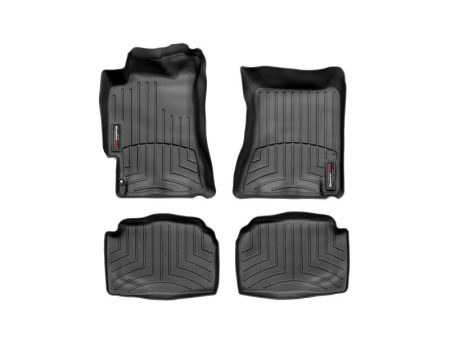 2002-2007 Subaru Impreza WeatherTech Front and Rear Floorliners-Black-44097-1-2-WT