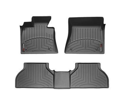 2005-2014 Ford Mustang WeatherTech Front and Rear Floorliners-Black-444681-441392-WT