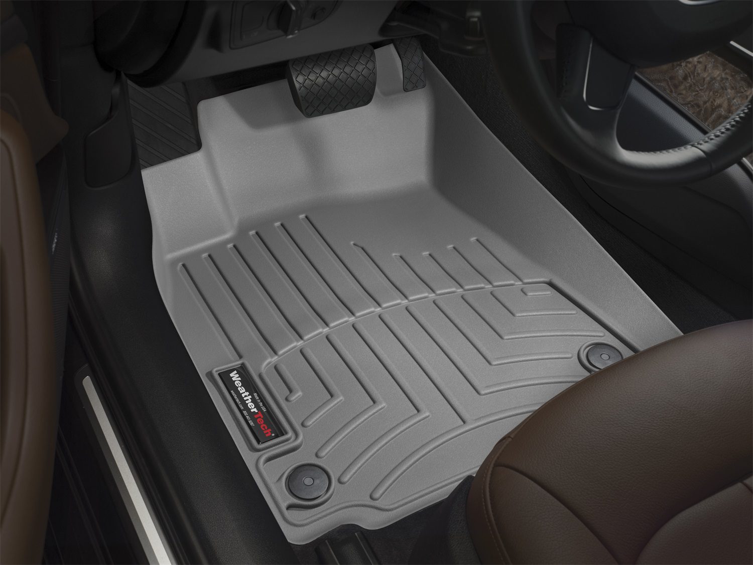 2006-2012 Toyota RAV4 WeatherTech Front Floorliner-Grey - Image 2