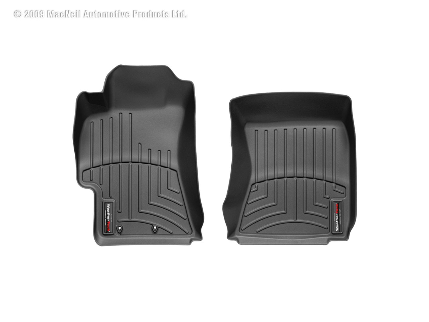 2008-2014 Subaru Impreza WeatherTech Front Floorliner-Black-441661-WT
