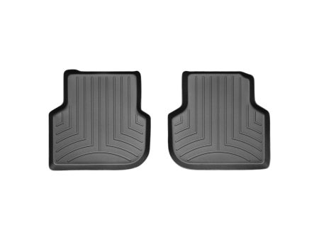 2011-2018 Volkswagen Jetta WeatherTech Rear Floorliner-Black-443382-WT