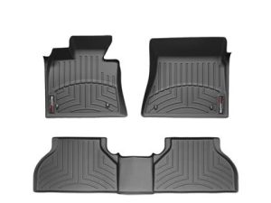 2011-2019 Ford Fiesta WeatherTech Front and Rear Floorliners-Black-44323-1-3-WT