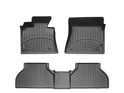 2012-2015 Toyota Tacoma WeatherTech Front and Rear Floorliners-Black-446551-440213-WT