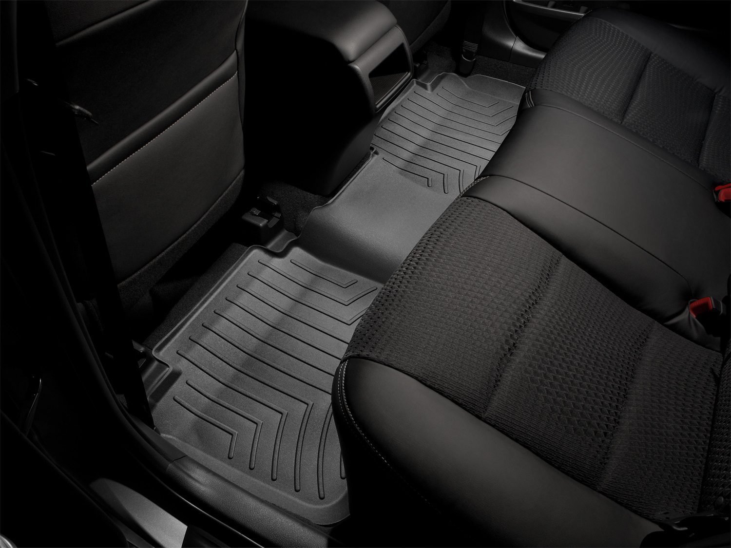 2012-2018 Ford Focus WeatherTech Rear Floorliner-Black - Image 2