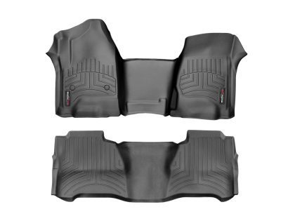 2017-2019 Ford Explorer WeatherTech Front and Rear Floorliners-Black-449811-443592-WT